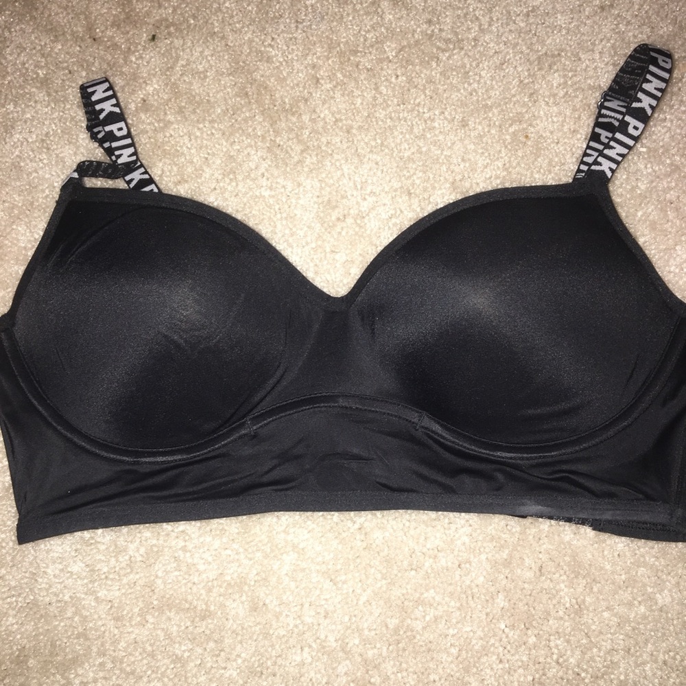 Pink sports bra